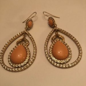Gold / Peach Earrings